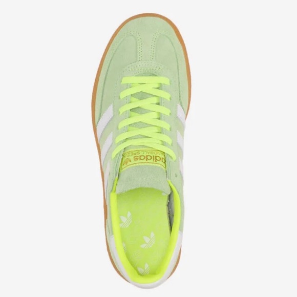 New adidas Handball Spezial Green Neon Yellow Suede - Picture 4 of 12